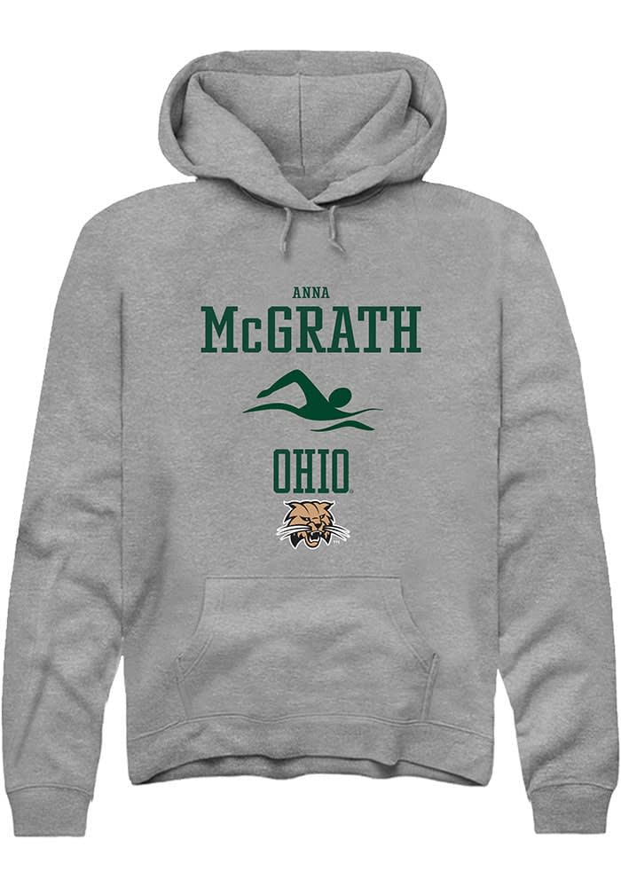 Anna McGrath  Rally Ohio Bobcats Mens Graphite NIL Sport Icon Long Sleeve Hoodie