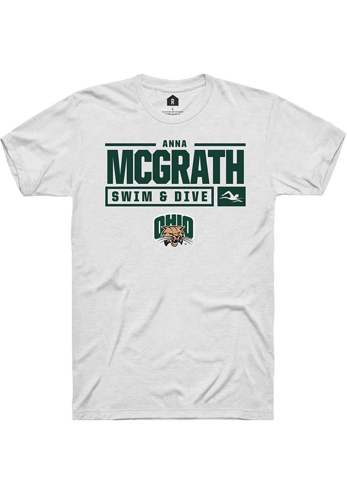 Anna McGrath Ohio Bobcats Rally NIL Stacked Box Short Sleeve T Shirt