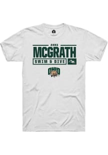 Anna McGrath  Ohio Bobcats White Rally NIL Stacked Box Short Sleeve T Shirt