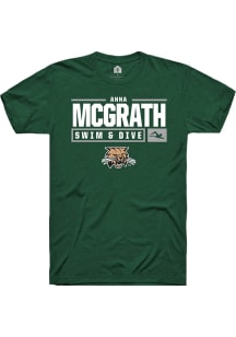 Anna McGrath  Ohio Bobcats Green Rally NIL Stacked Box Short Sleeve T Shirt