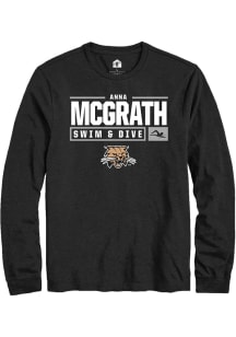 Anna McGrath  Ohio Bobcats Black Rally NIL Stacked Box Long Sleeve T Shirt