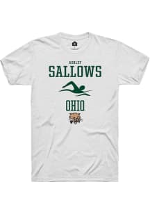 Ashley Sallows  Ohio Bobcats White Rally NIL Sport Icon Short Sleeve T Shirt