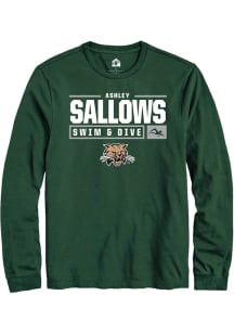 Ashley Sallows  Ohio Bobcats Green Rally NIL Stacked Box Long Sleeve T Shirt