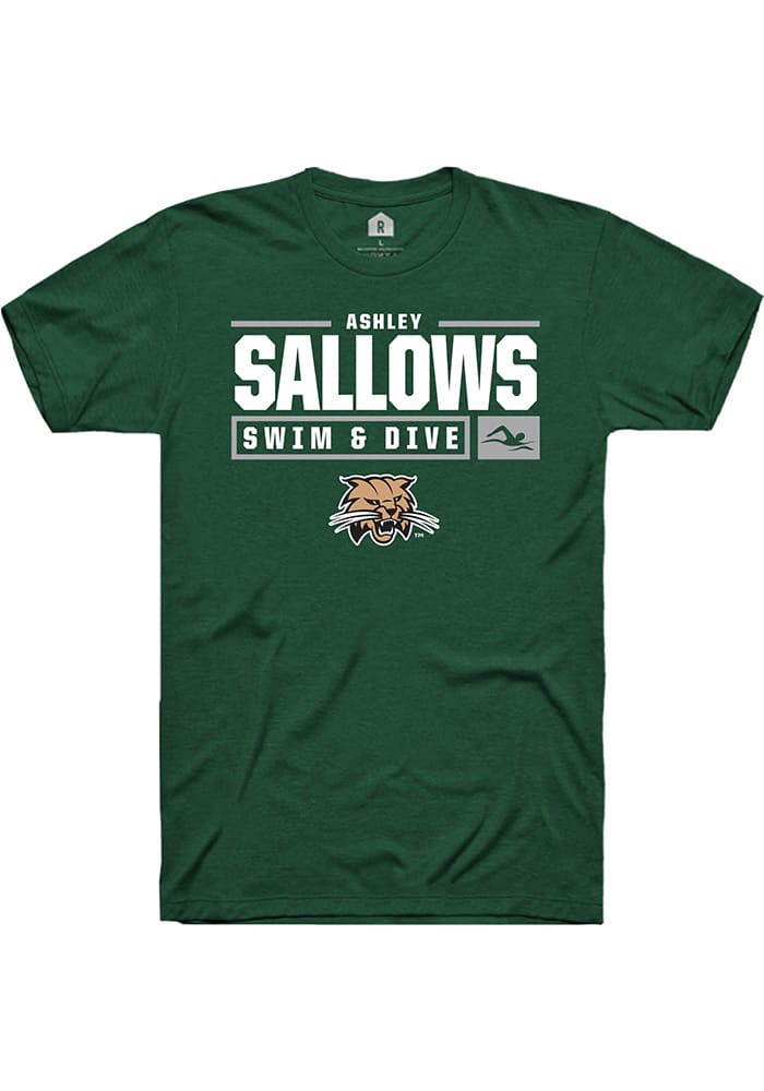 Ashley Sallows Ohio Bobcats Rally NIL Stacked Box Short Sleeve T Shirt