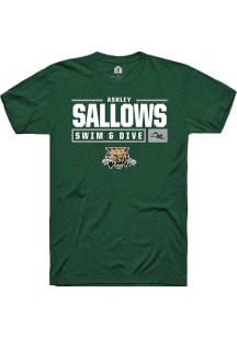 Ashley Sallows  Ohio Bobcats Green Rally NIL Stacked Box Short Sleeve T Shirt