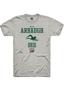 Bella Arbaugh  Ohio Bobcats Ash Rally NIL Sport Icon Short Sleeve T Shirt