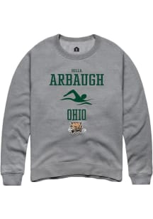 Bella Arbaugh  Rally Ohio Bobcats Mens Graphite NIL Sport Icon Long Sleeve Crew Sweatshirt