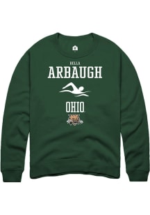 Bella Arbaugh  Rally Ohio Bobcats Mens Green NIL Sport Icon Long Sleeve Crew Sweatshirt