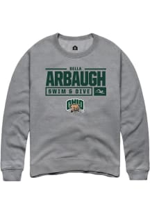 Bella Arbaugh  Rally Ohio Bobcats Mens Graphite NIL Stacked Box Long Sleeve Crew Sweatshirt