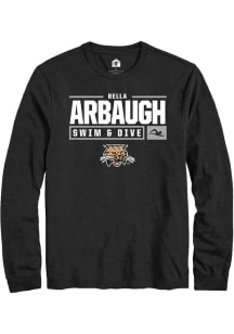 Bella Arbaugh  Ohio Bobcats Black Rally NIL Stacked Box Long Sleeve T Shirt