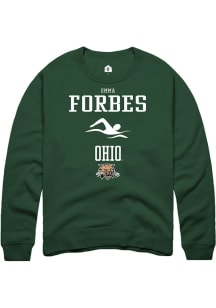 Emma Forbes  Rally Ohio Bobcats Mens Green NIL Sport Icon Long Sleeve Crew Sweatshirt