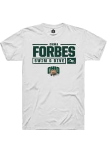 Emma Forbes  Ohio Bobcats White Rally NIL Stacked Box Short Sleeve T Shirt