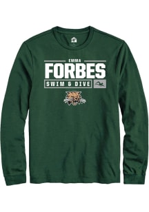 Emma Forbes  Ohio Bobcats Green Rally NIL Stacked Box Long Sleeve T Shirt