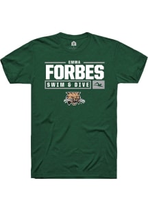 Emma Forbes  Ohio Bobcats Green Rally NIL Stacked Box Short Sleeve T Shirt