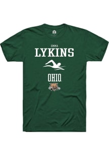 Emma Lykins  Ohio Bobcats Green Rally NIL Sport Icon Short Sleeve T Shirt