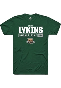 Emma Lykins  Ohio Bobcats Green Rally NIL Stacked Box Short Sleeve T Shirt