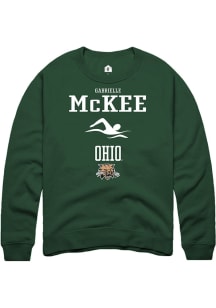 Gabrielle McKee  Rally Ohio Bobcats Mens Green NIL Sport Icon Long Sleeve Crew Sweatshirt