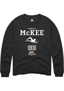 Gabrielle McKee  Rally Ohio Bobcats Mens Black NIL Sport Icon Long Sleeve Crew Sweatshirt