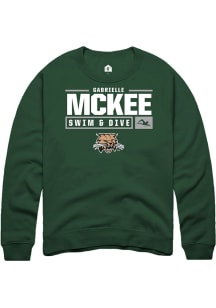 Gabrielle McKee  Rally Ohio Bobcats Mens Green NIL Stacked Box Long Sleeve Crew Sweatshirt