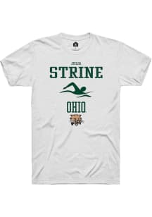 Julia Strine  Ohio Bobcats White Rally NIL Sport Icon Short Sleeve T Shirt