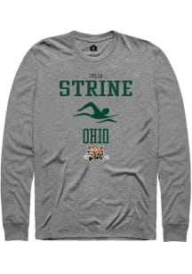 Julia Strine  Ohio Bobcats Graphite Rally NIL Sport Icon Long Sleeve T Shirt