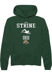 Julia Strine  Rally Ohio Bobcats Mens Green NIL Sport Icon Long Sleeve Hoodie