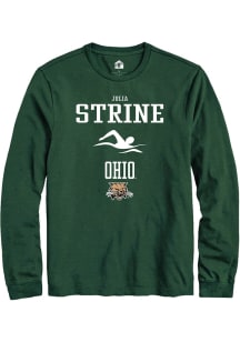 Julia Strine  Ohio Bobcats Green Rally NIL Sport Icon Long Sleeve T Shirt