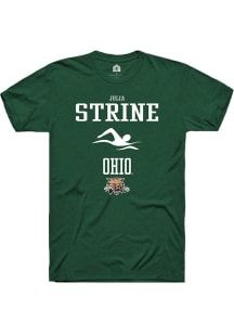 Julia Strine  Ohio Bobcats Green Rally NIL Sport Icon Short Sleeve T Shirt