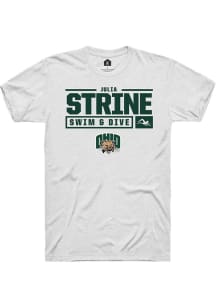 Julia Strine  Ohio Bobcats White Rally NIL Stacked Box Short Sleeve T Shirt