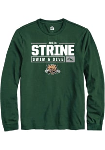 Julia Strine  Ohio Bobcats Green Rally NIL Stacked Box Long Sleeve T Shirt