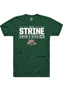 Julia Strine  Ohio Bobcats Green Rally NIL Stacked Box Short Sleeve T Shirt