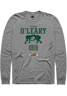 Malachi O'Leary  Ohio Bobcats Graphite Rally NIL Sport Icon Long Sleeve T Shirt