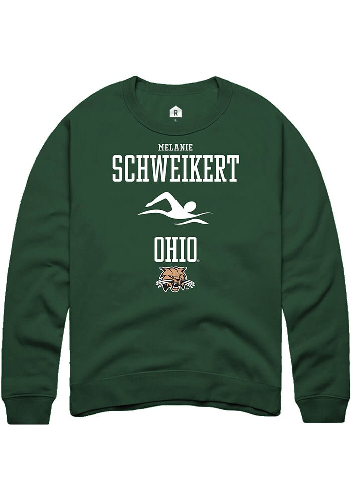 Melanie Schweikert Rally Ohio Bobcats Mens NIL Sport Icon Long Sleeve Crew Sweatshirt