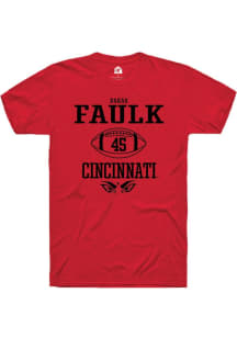 Barak Faulk Red Cincinnati Bearcats NIL Sport Icon Short Sleeve T Shirt