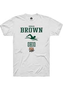 Morgan Brown  Ohio Bobcats White Rally NIL Sport Icon Short Sleeve T Shirt