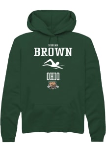 Morgan Brown  Rally Ohio Bobcats Mens Green NIL Sport Icon Long Sleeve Hoodie