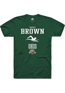 Morgan Brown  Ohio Bobcats Green Rally NIL Sport Icon Short Sleeve T Shirt