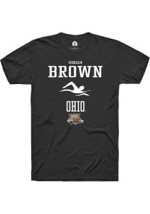 Morgan Brown  Ohio Bobcats Black Rally NIL Sport Icon Short Sleeve T Shirt