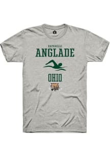 Raphaelle Anglade  Ohio Bobcats Ash Rally NIL Sport Icon Short Sleeve T Shirt