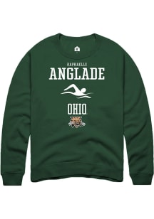 Raphaelle Anglade  Rally Ohio Bobcats Mens Green NIL Sport Icon Long Sleeve Crew Sweatshirt