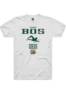 Savanna Bos  Ohio Bobcats White Rally NIL Sport Icon Short Sleeve T Shirt