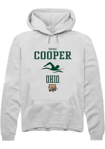 Sophie Cooper  Rally Ohio Bobcats Mens White NIL Sport Icon Long Sleeve Hoodie