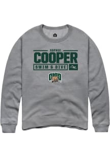 Sophie Cooper  Rally Ohio Bobcats Mens Graphite NIL Stacked Box Long Sleeve Crew Sweatshirt