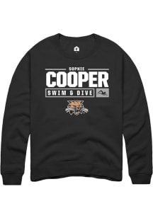 Sophie Cooper  Rally Ohio Bobcats Mens Black NIL Stacked Box Long Sleeve Crew Sweatshirt