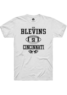 Ben Blevins White Cincinnati Bearcats NIL Sport Icon Short Sleeve T Shirt