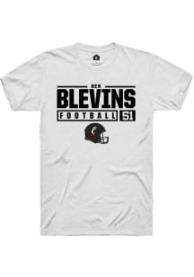 Ben Blevins White Cincinnati Bearcats NIL Stacked Box Short Sleeve T Shirt