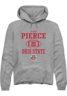 Payton Pierce  Rally Ohio State Buckeyes Mens Graphite NIL Sport Icon Long Sleeve Hoodie