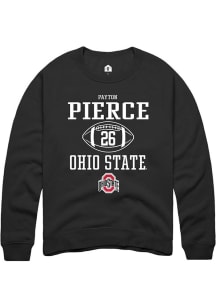 Payton Pierce  Rally Ohio State Buckeyes Mens Black NIL Sport Icon Long Sleeve Crew Sweatshirt