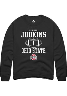 Quinshon Judkins  Rally Ohio State Buckeyes Mens Black NIL Sport Icon Long Sleeve Crew Sweatshir..