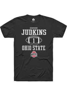 Quinshon Judkins  Ohio State Buckeyes Black Rally NIL Sport Icon Short Sleeve T Shirt